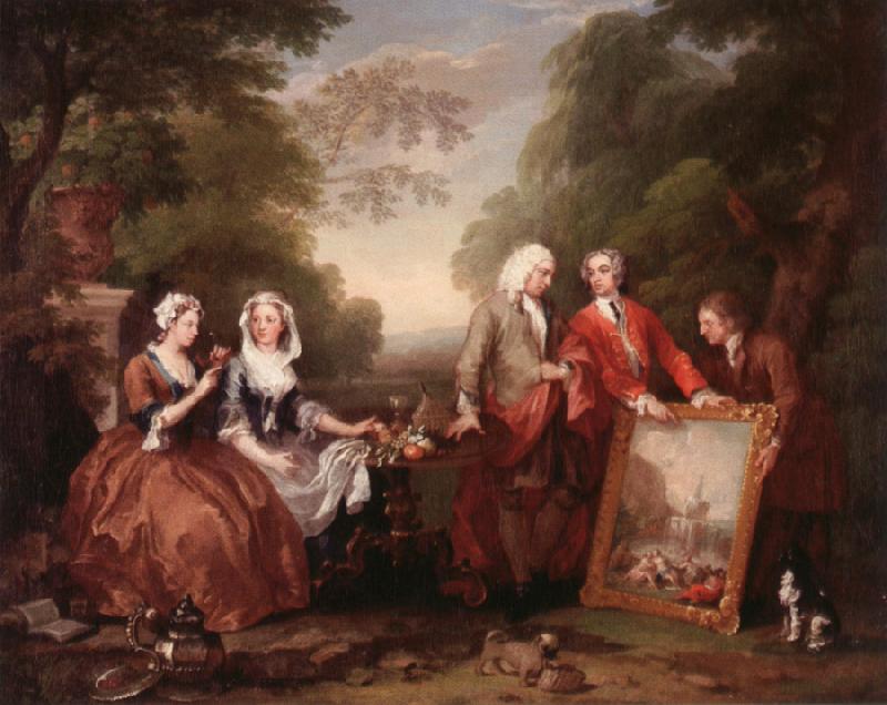 William Hogarth Dialogue oil painting image